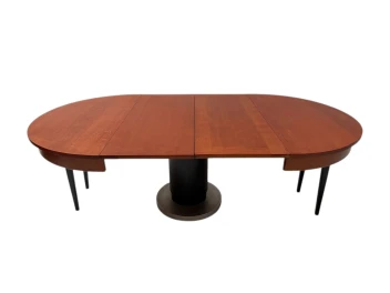 Art Deco Modernist Round Extendable Dining Room Table by Hendrik Wouda, 1931